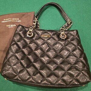 Kate Spade Black Quilted Handbag